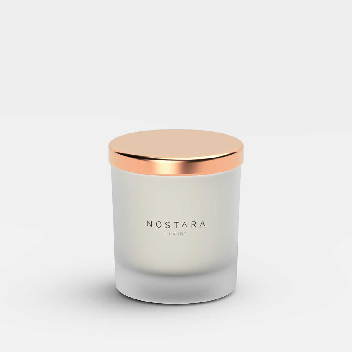 Nostara Burnished Amber Scented Candle with Lid Image 
