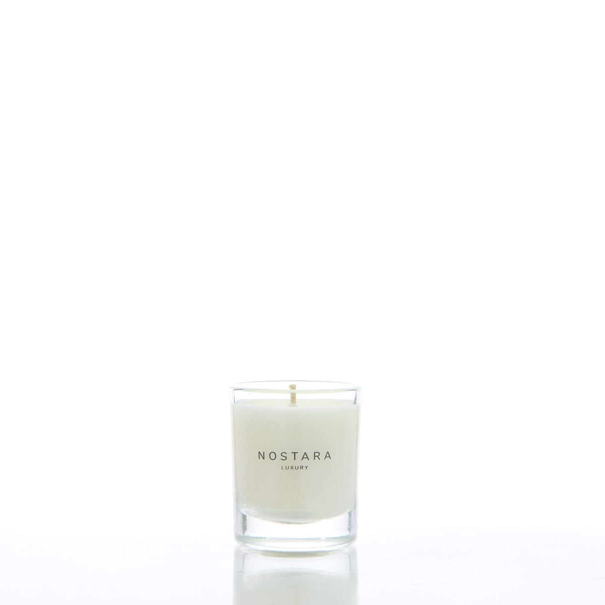 Leather &amp; Vetiver Scented Travel Candle-Travel-Nostara
