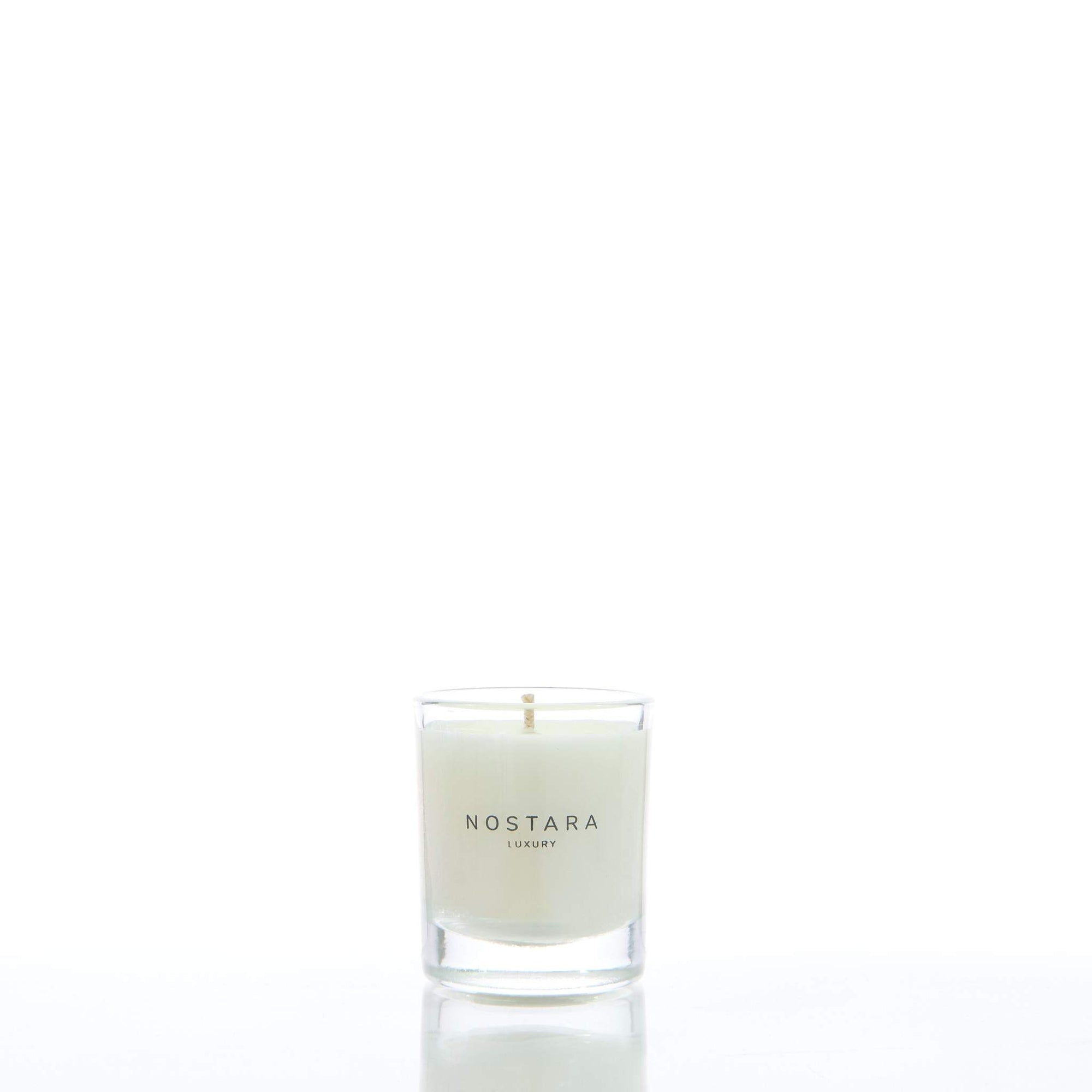 Leather & Vetiver Scented Travel Candle-Travel-Nostara