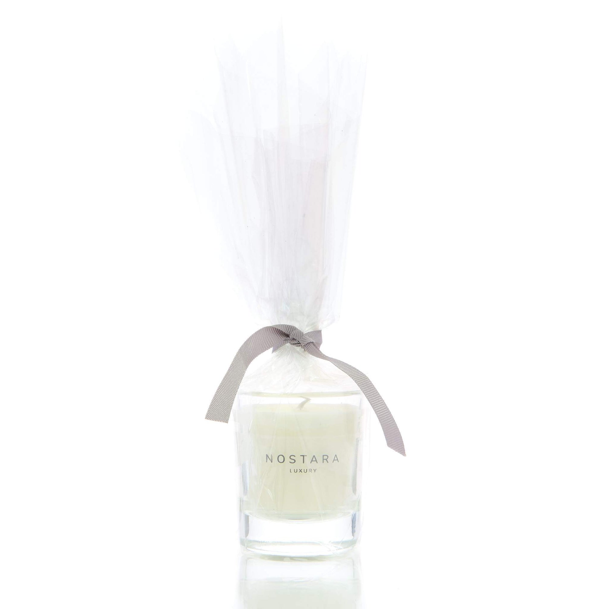 Linen & White Gardenia Scented Travel Candle-Travel-Nostara
